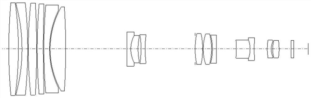 Continuous zooming optical system with heat elimination and wide pressure adaptability