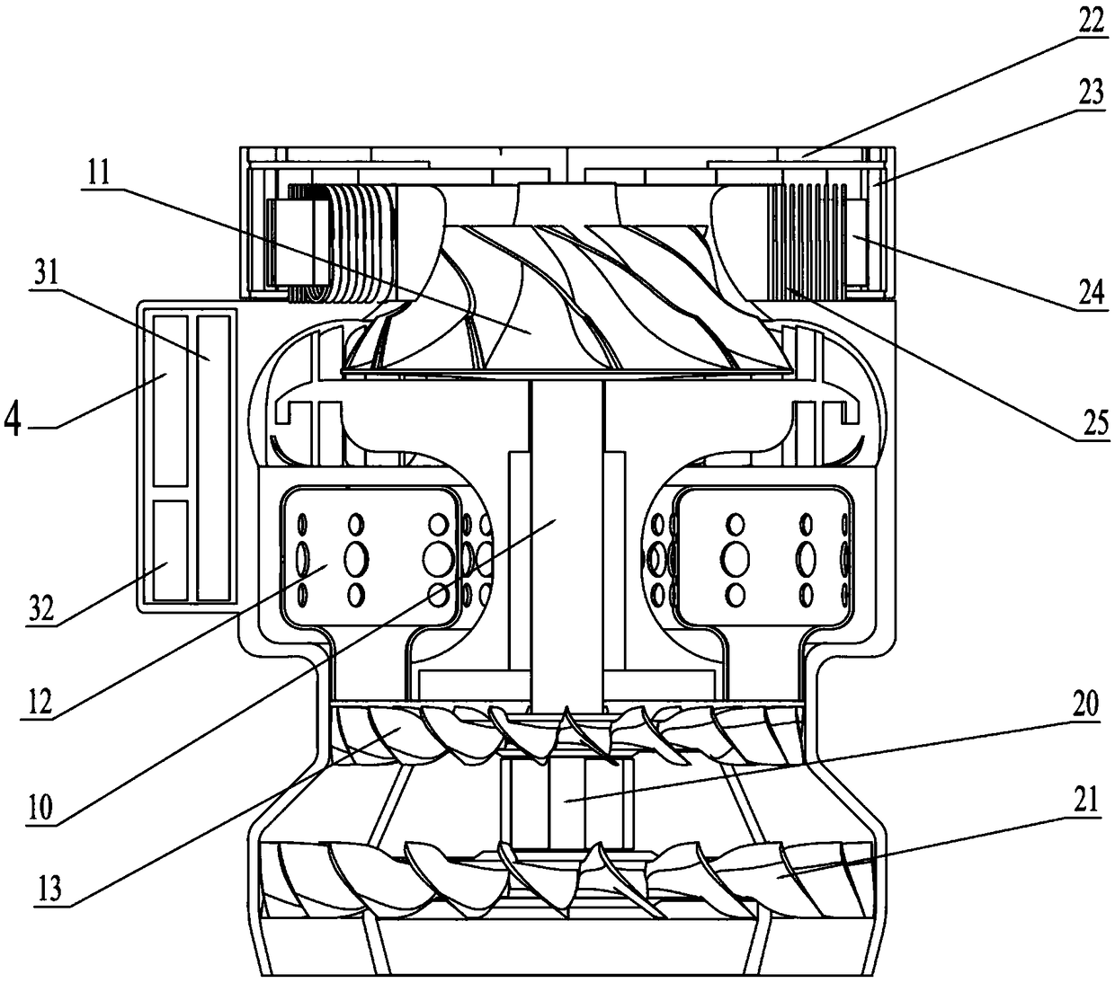 Power system used in large multi-rotor aircraft capable of precisely adjusting speed