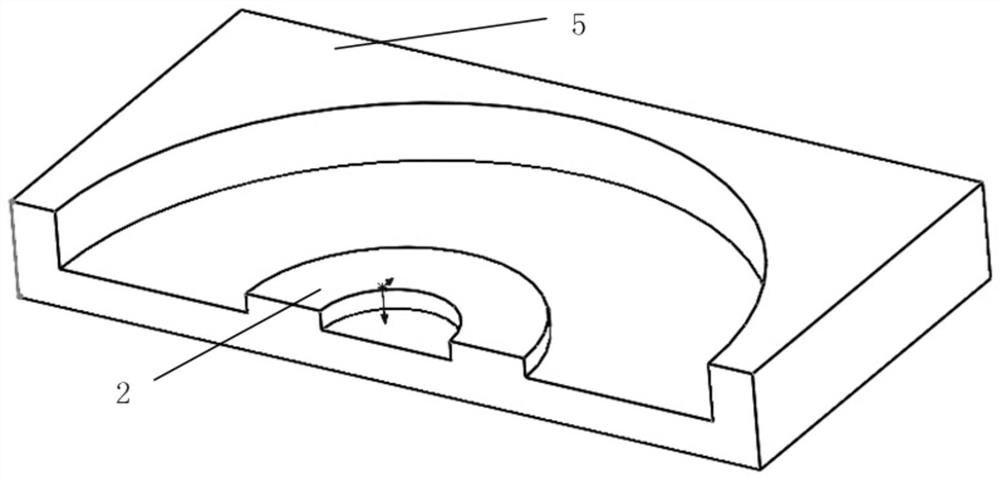 Two-electrode distributed micro-gyroscope with upper ring and lower discrete and its preparation method