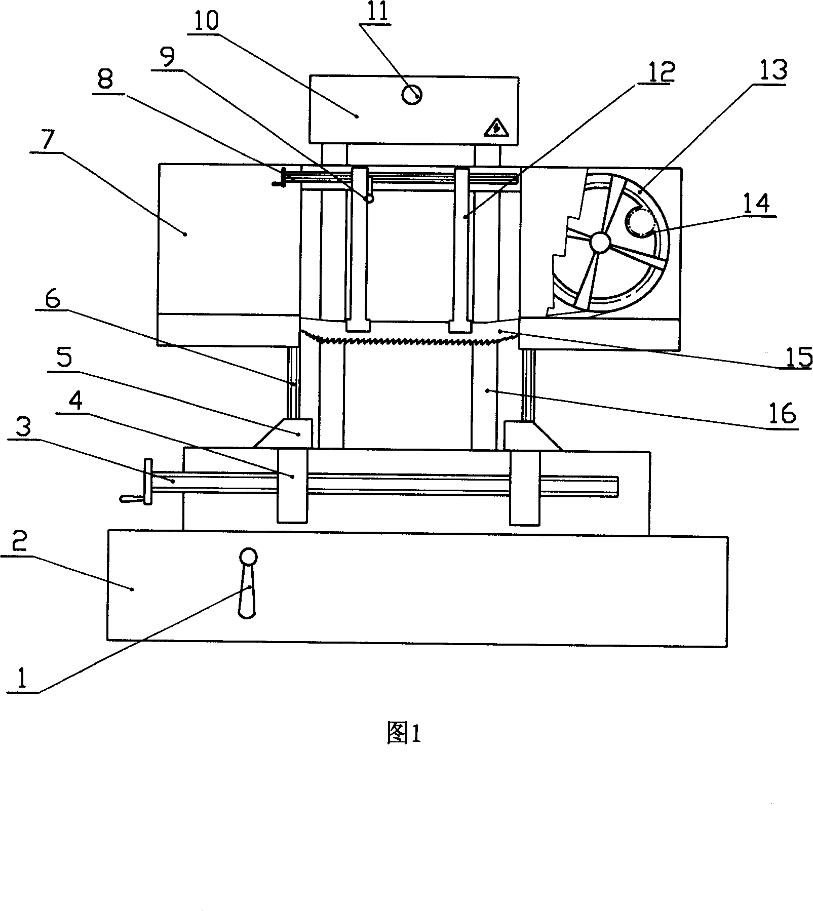 Full mechanical band saw machine tool