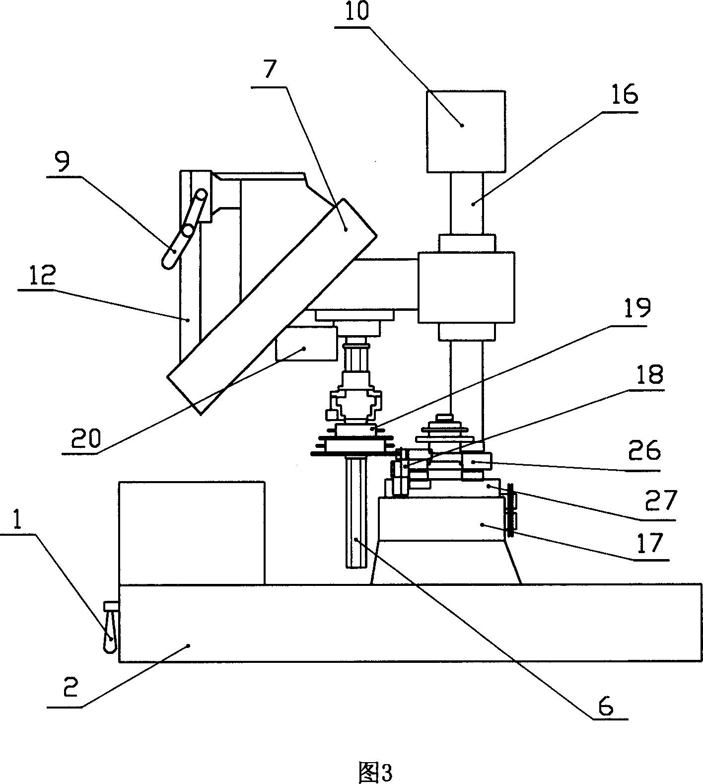 Full mechanical band saw machine tool