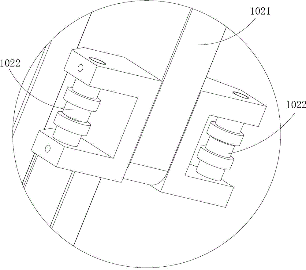 Double-station overturning lamination structure