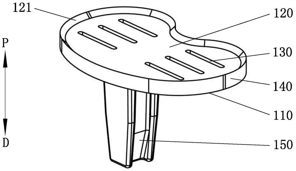 Tibial prosthesis and knee joint prosthesis comprising same