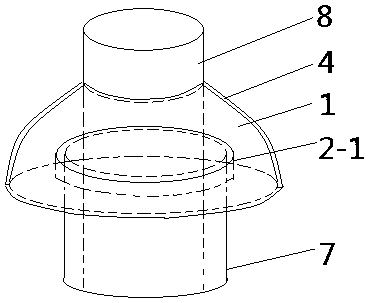 An upper sealing cover for a cable protection tube