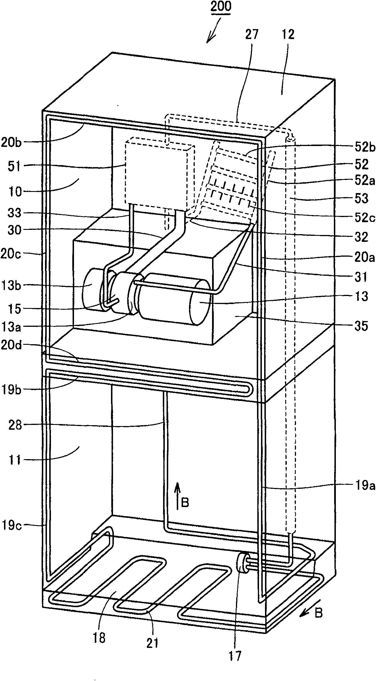 Stirling cooling storage