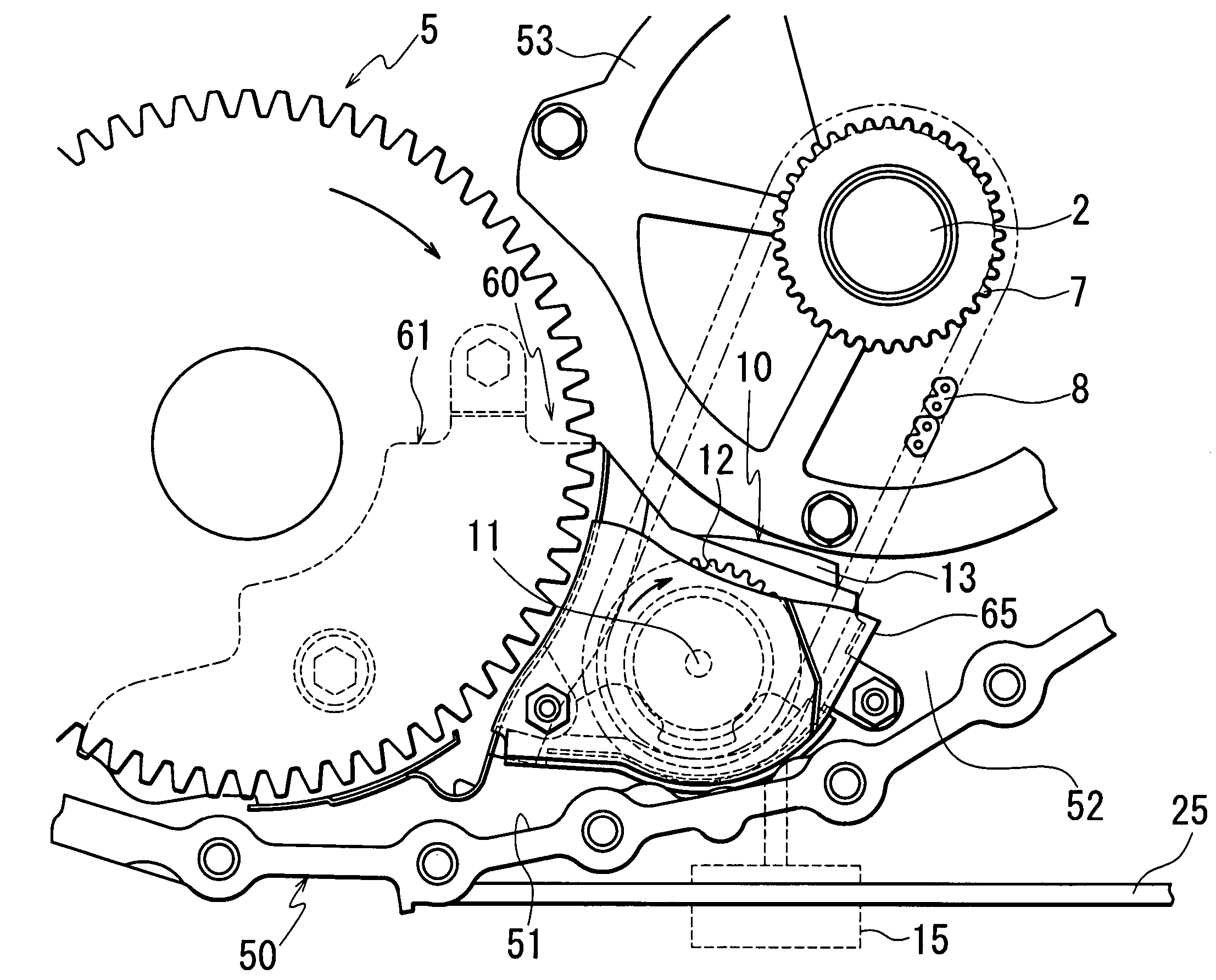 Oil separating structure of automatic transmission