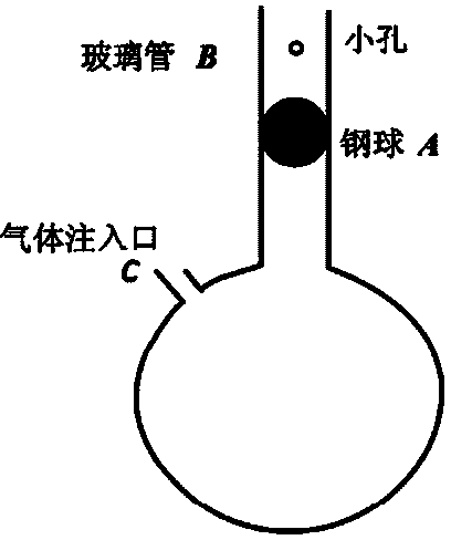 Improved device for measuring air specific heat ratio through adopting vibration method