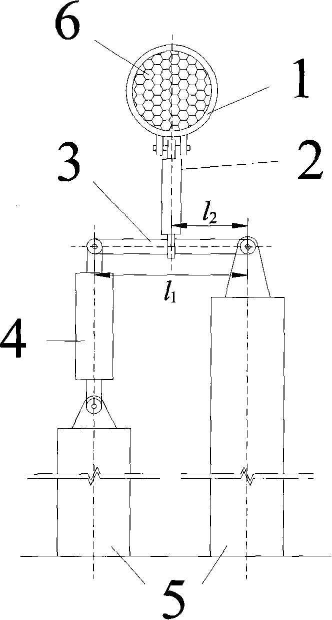 Lever-type gain device for damper