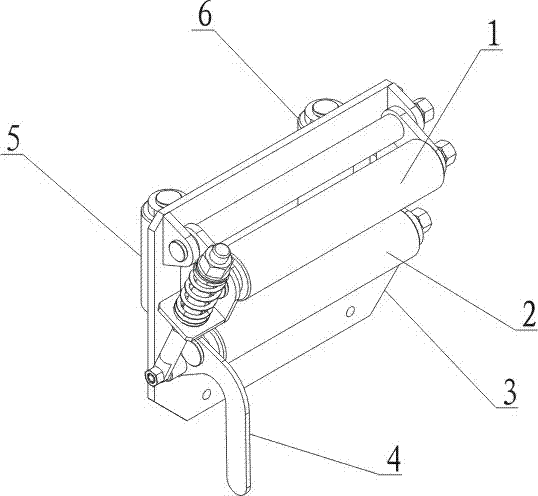 Adjustable tensioning guide device for retracting hose cable