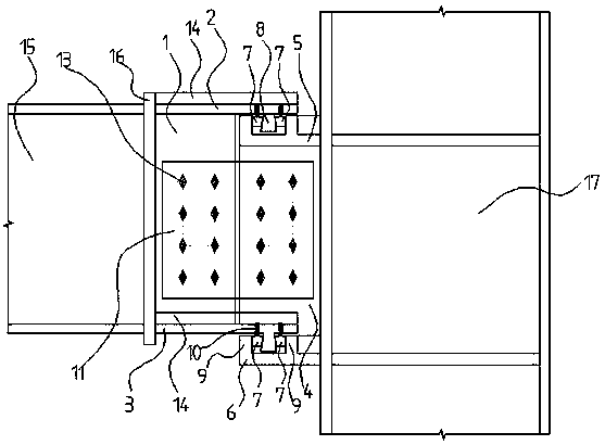 Steel frame beam column rigid-connection joint node based on socket welding type connection