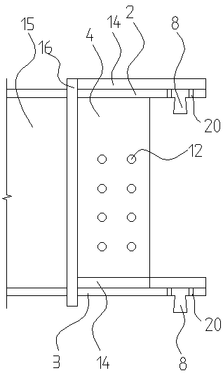 Steel frame beam column rigid-connection joint node based on socket welding type connection