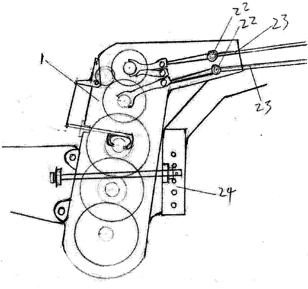 Special hand tractor for tail-wheel operating pedal front-loaded hand tractor