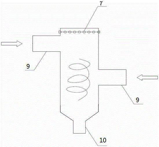 Desulfurization wastewater pre-evaporation zero discharge treatment apparatus