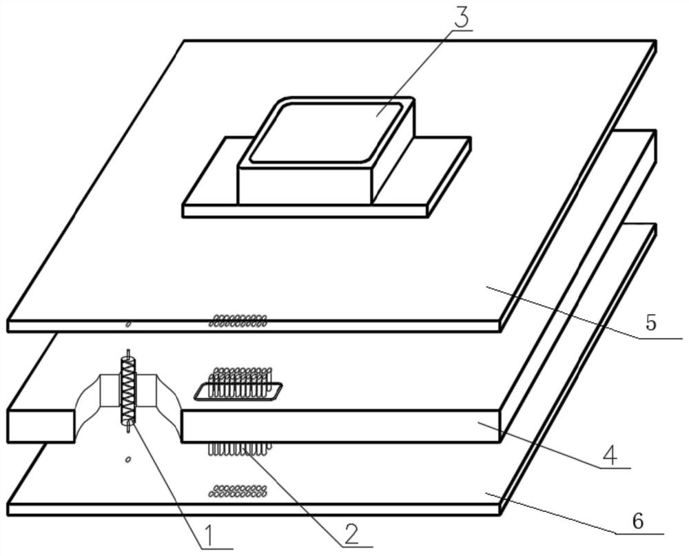 Method for realizing interconnection between microwave signal boards and interconnected microwave signal board