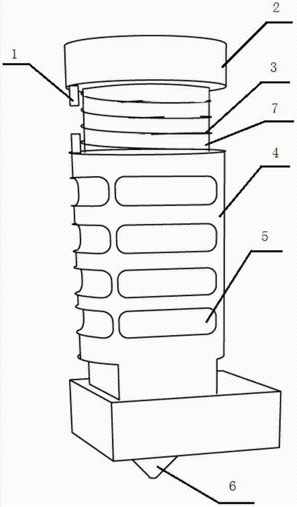 Printing nozzle, printer and printing method