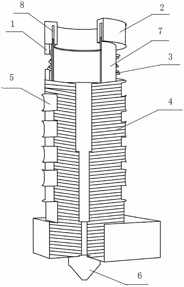 Printing nozzle, printer and printing method