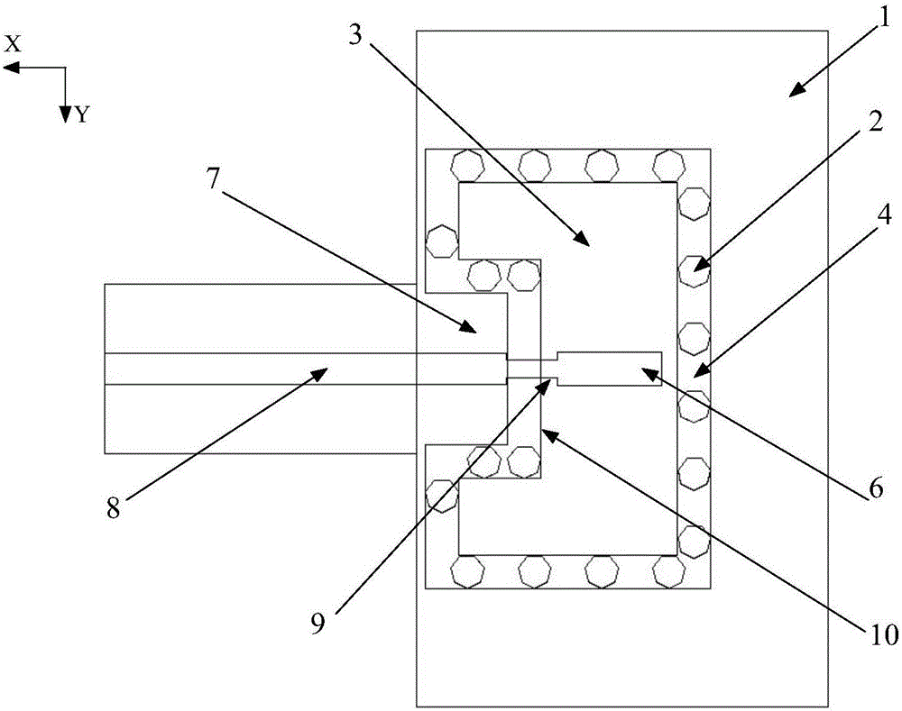 Inter-board perpendicular interconnection circuit structure for substrate integrated ridge waveguide