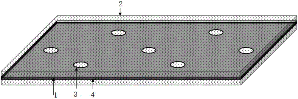 Amorphous alloy-gypsum composite board, preparation method and application thereof.