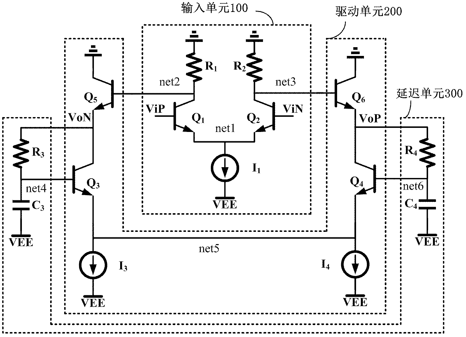 Active pull-down circuit for driving capacitive load