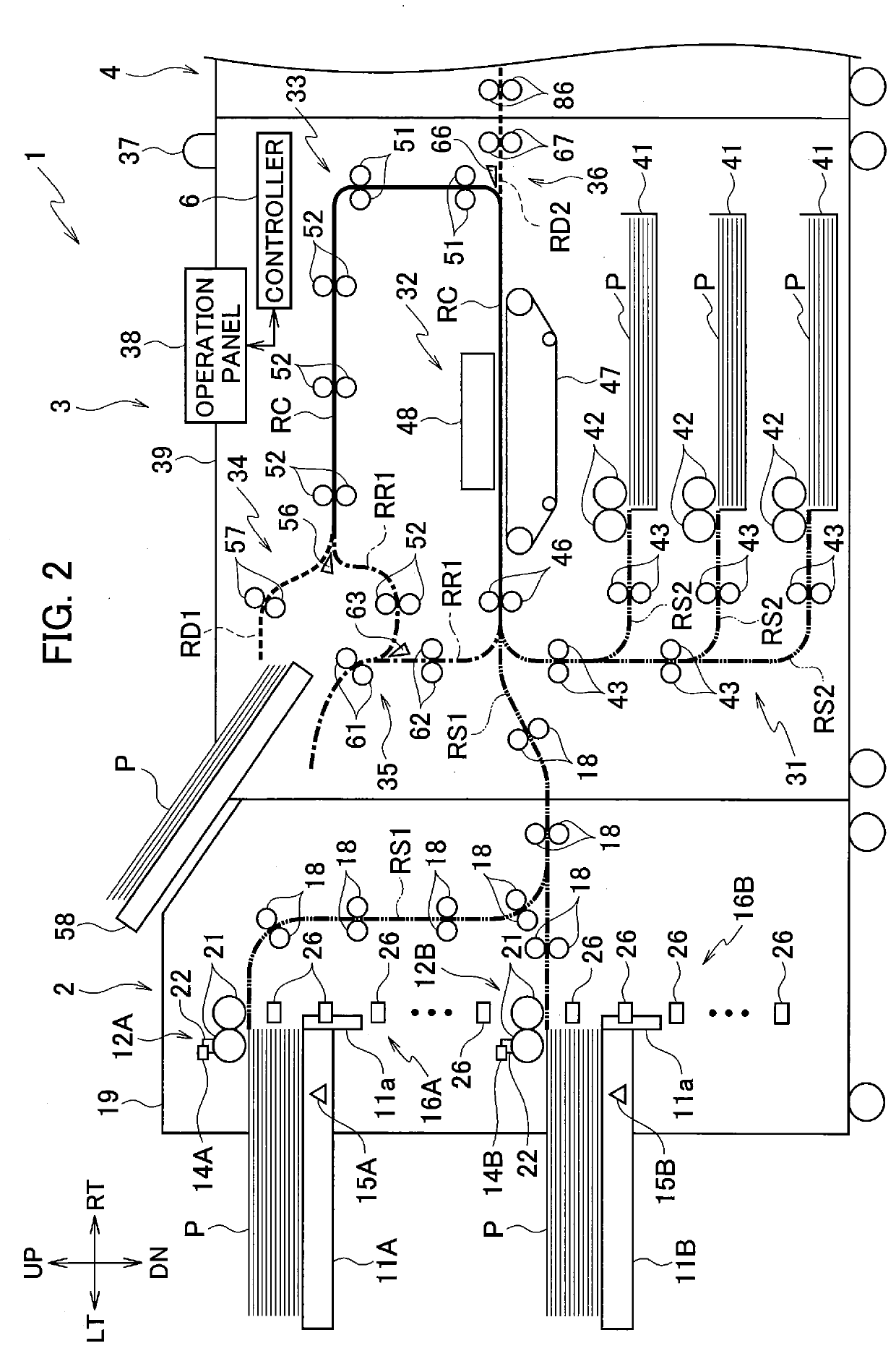 Printing apparatus with plurality of sheet feed trays