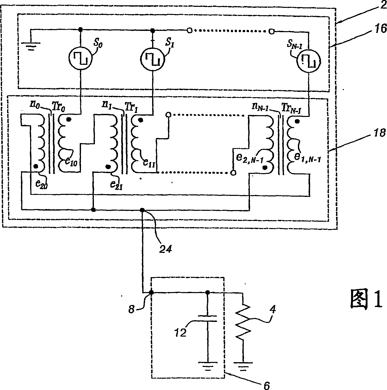 Method and device for supply to a magnetic coupler