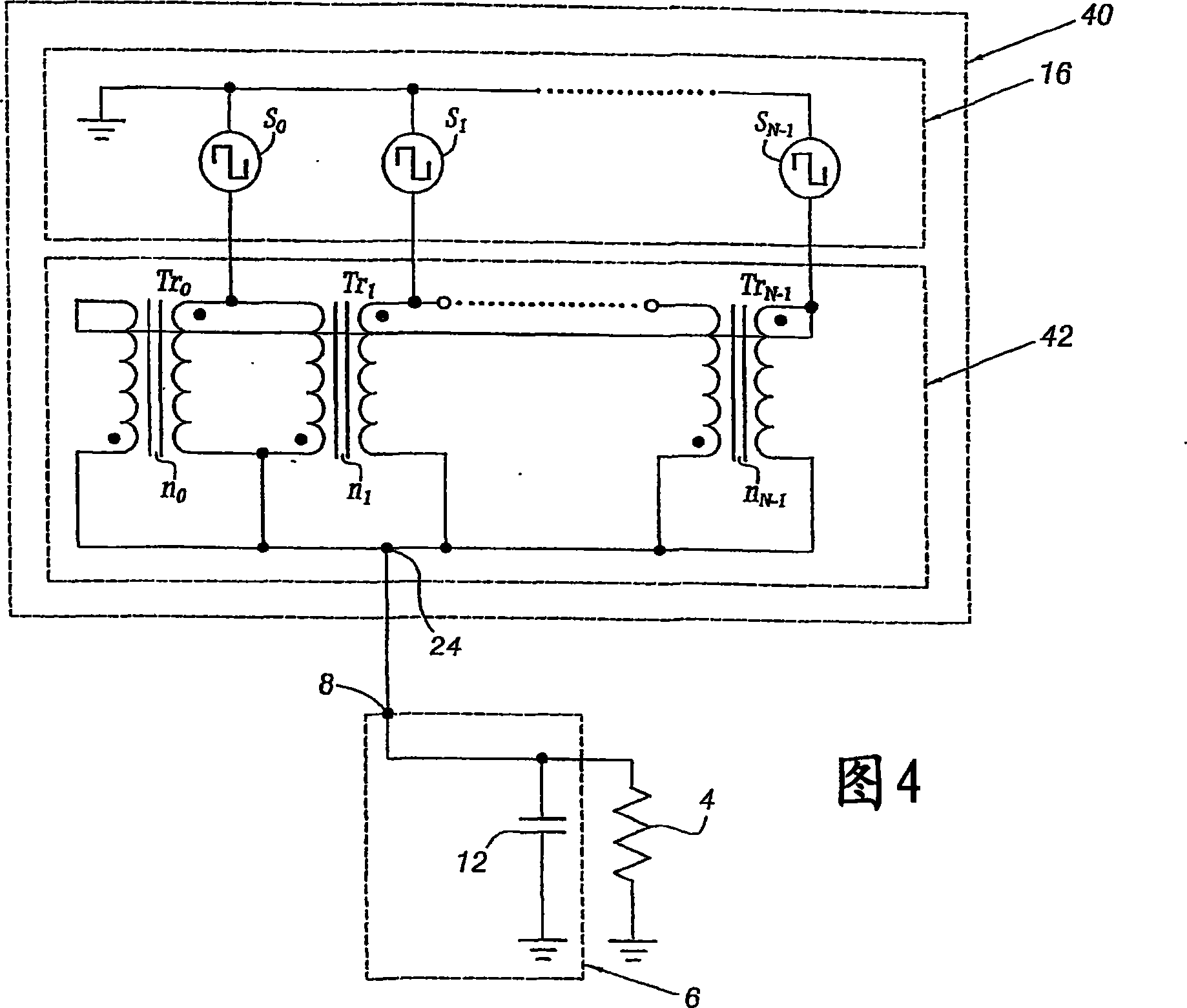 Method and device for supply to a magnetic coupler