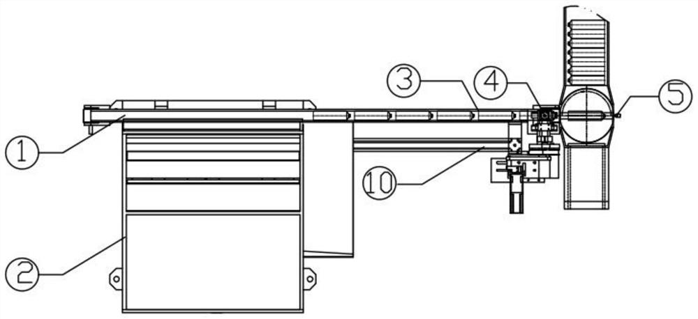 Rapid pipe arranging machine for large-pipe-diameter super-long hoses