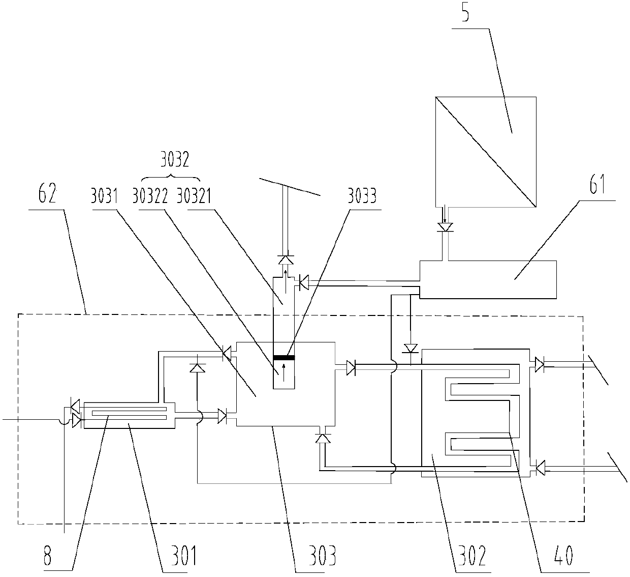 A system for seawater desalination treatment using geothermal resources and its treatment process