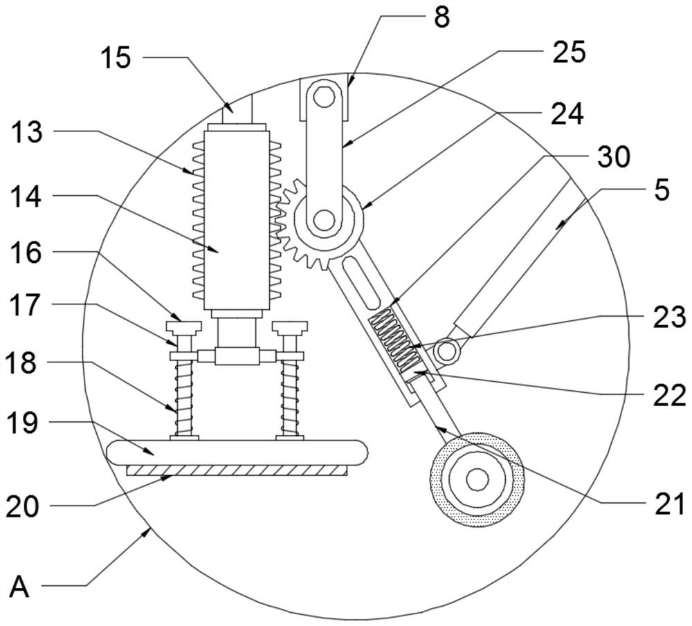 Engineering surveying and mapping device based on unmanned aerial vehicle