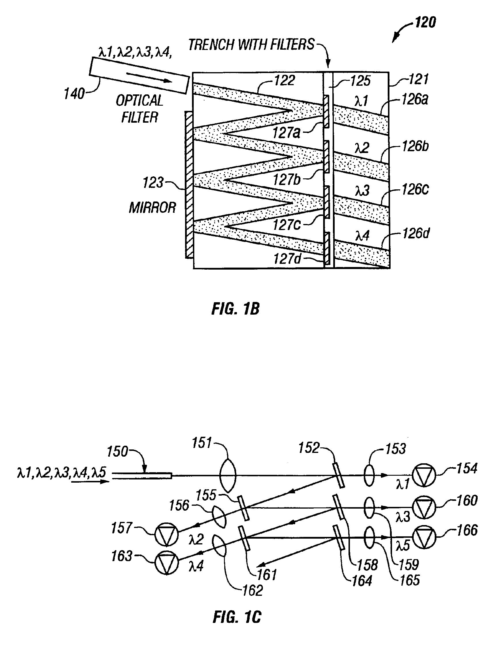 Filter based multiplexer/demultiplexer component