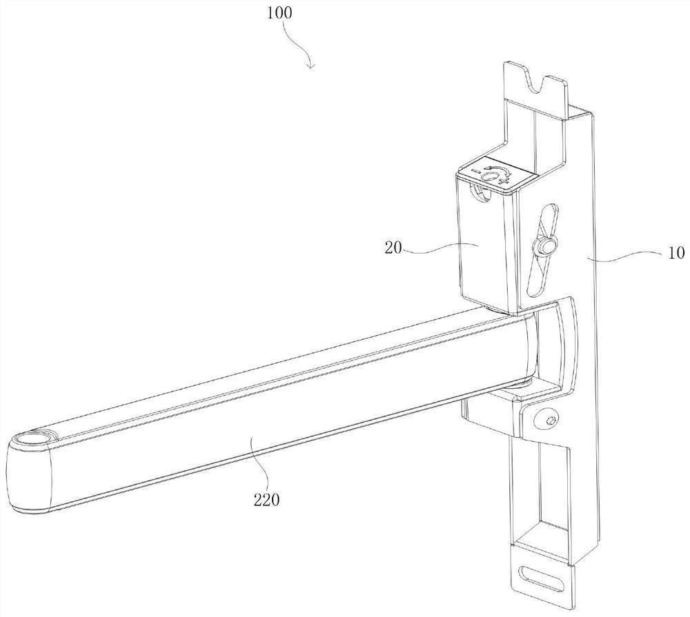 Angle adjusting device, displayer support and display device