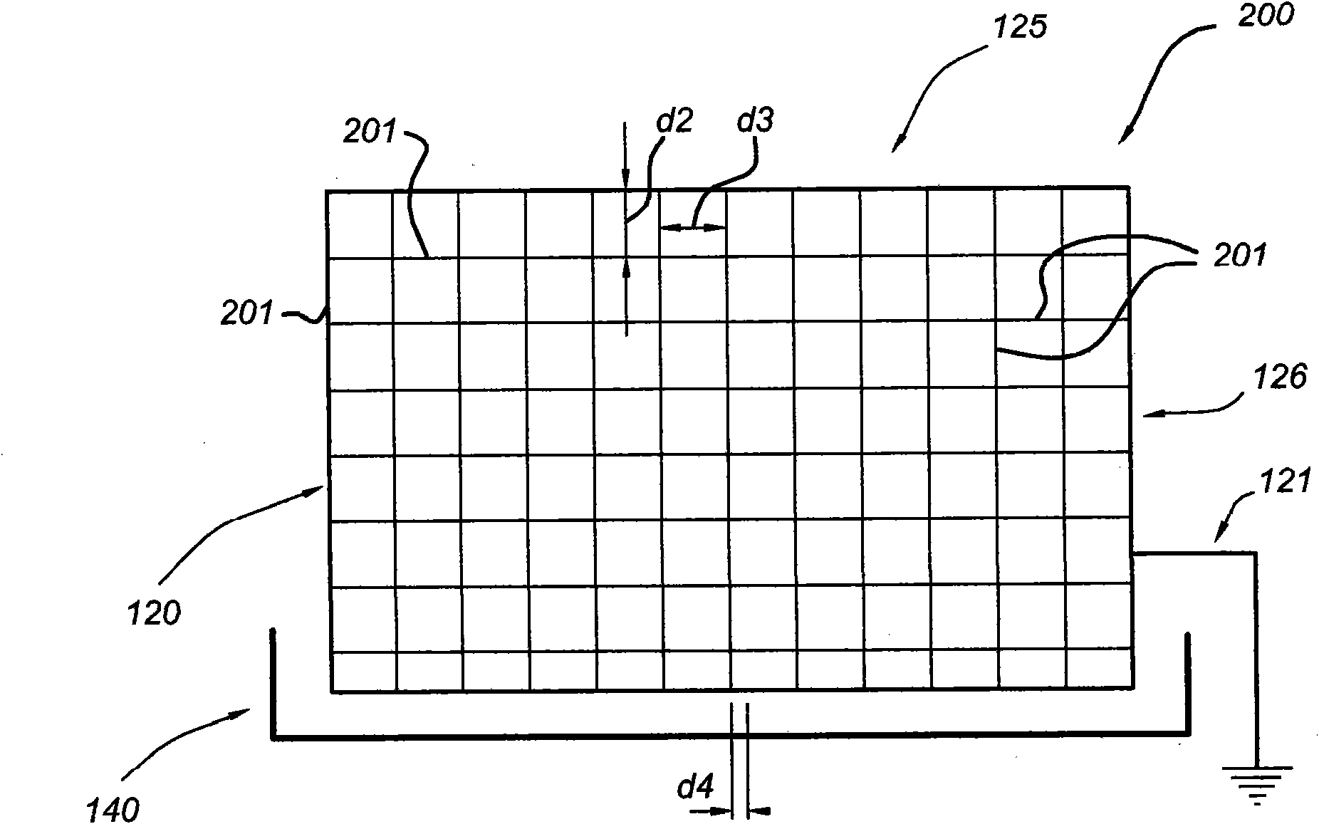 Use of an electric field for the removal of droplets in a gaseous fluid