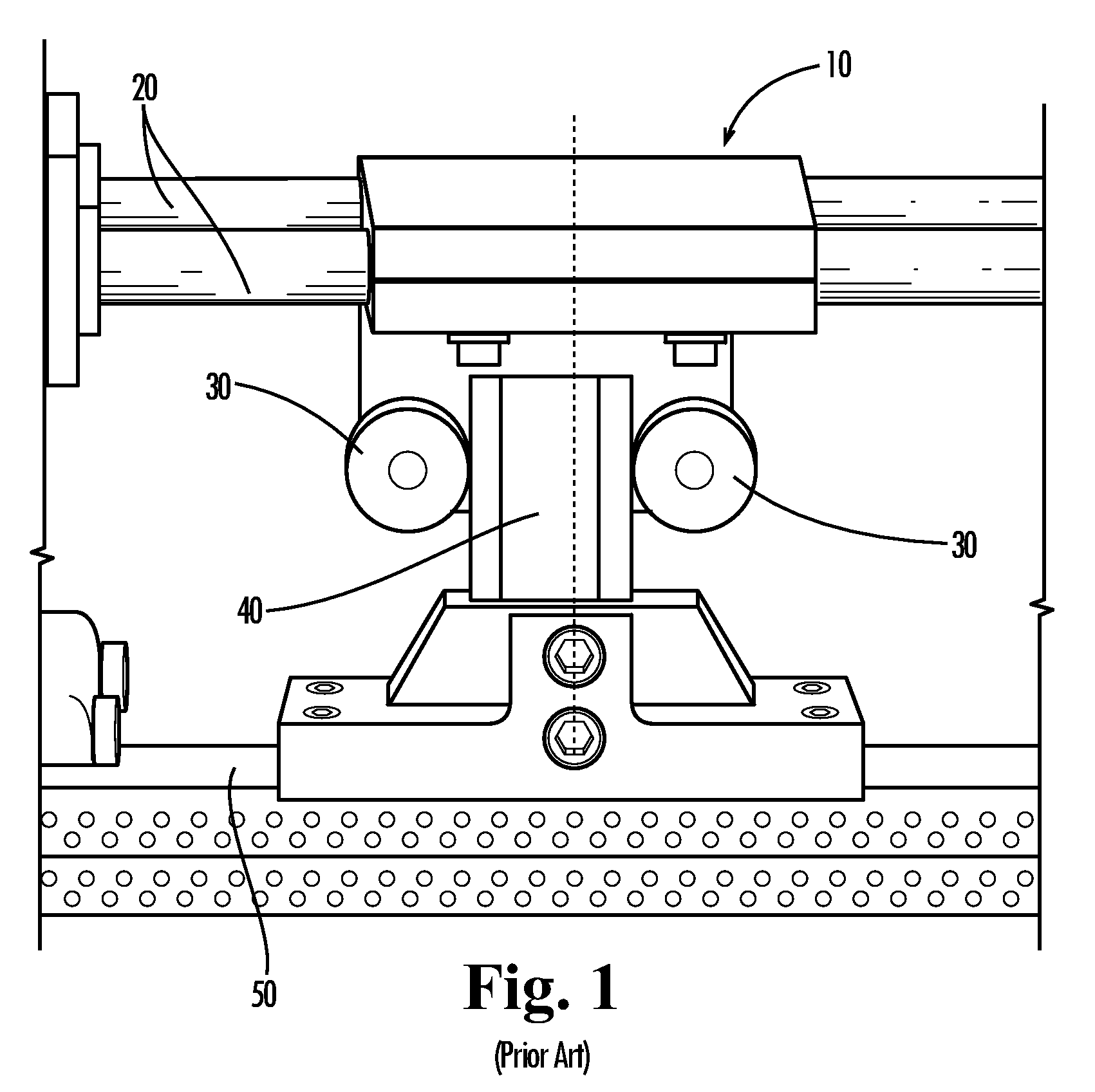 Self-adjusting cam follower bracket for tufting machine