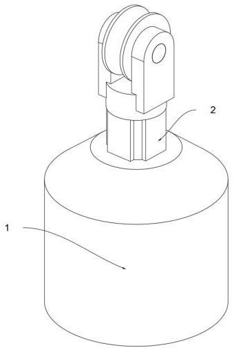 A safety shock absorption device for a crane