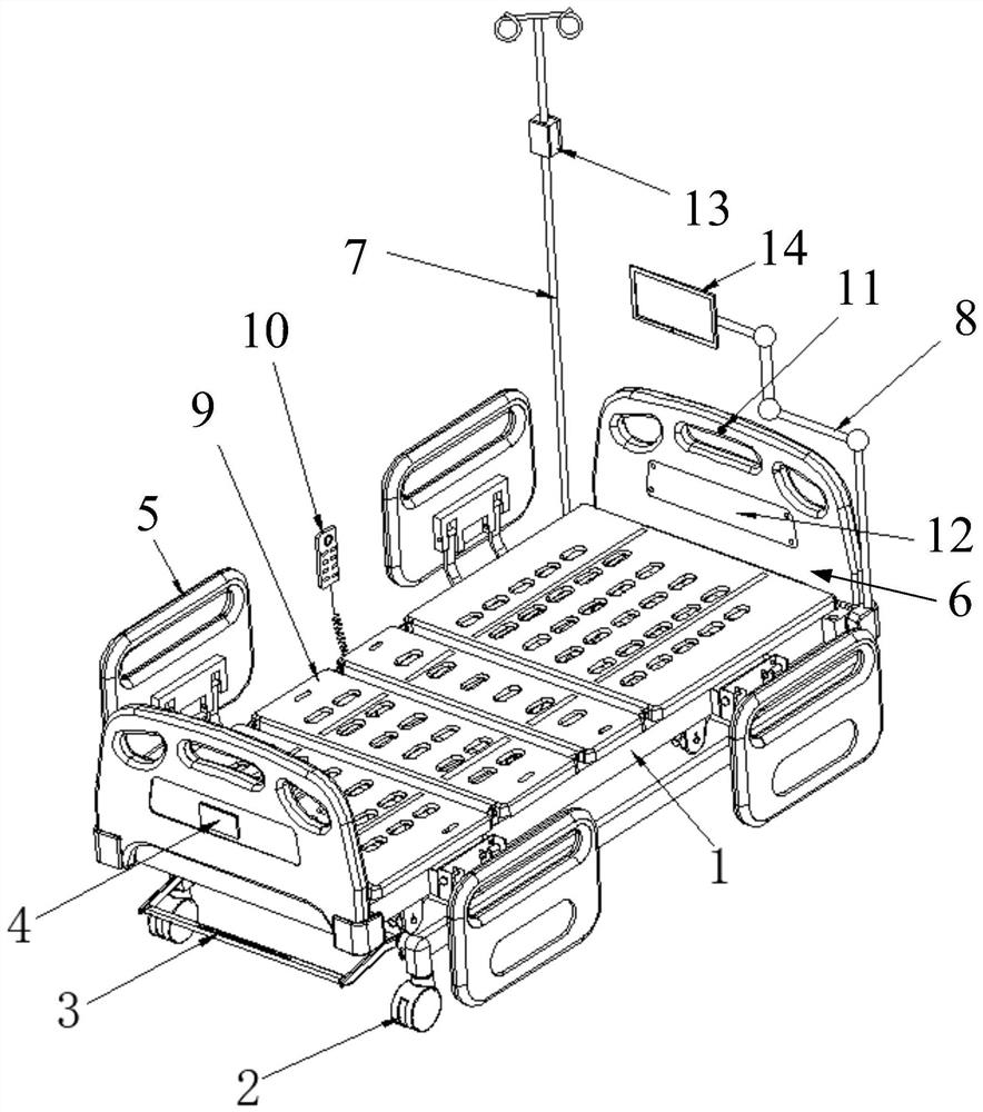 Intelligent sickbed and intelligent sickbed monitoring system