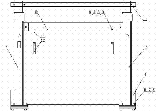 Telescopic guardrail for mounting