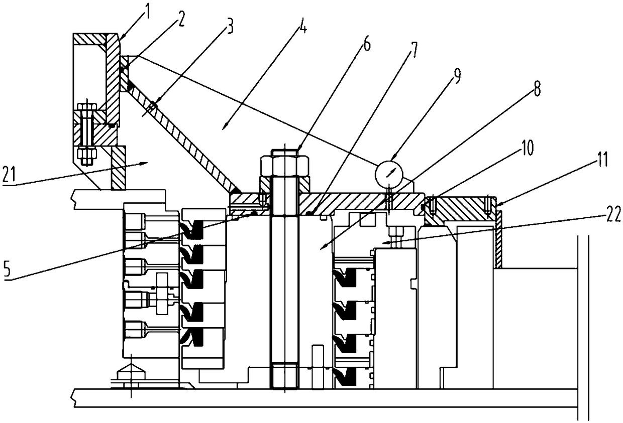 Tightness performance detection test tool and detection method for main driver of shield machine