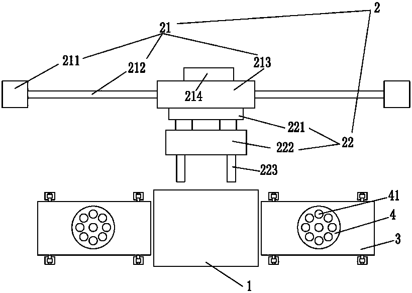 Shaping device for manufacturing permeable stone