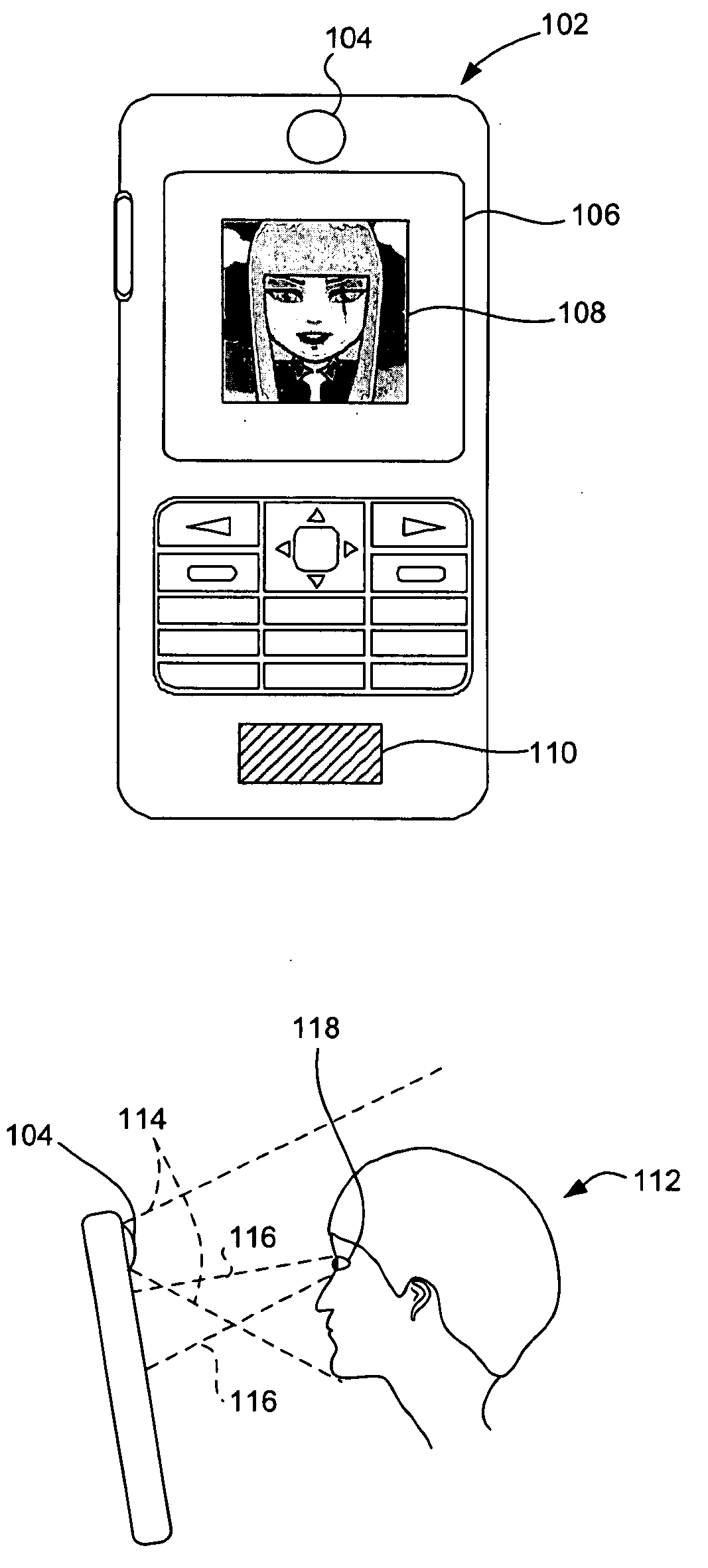 Eye gaze control during avatar-based communication