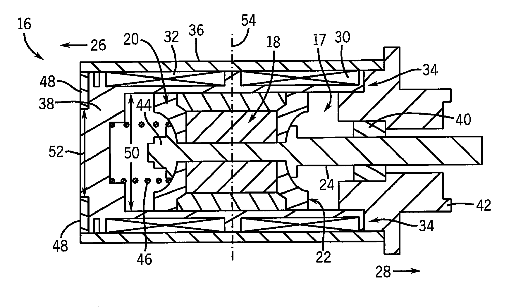 Moving Magnet Actuator with Counter-Cogging End-Ring and Asymmetrical Armature Stroke