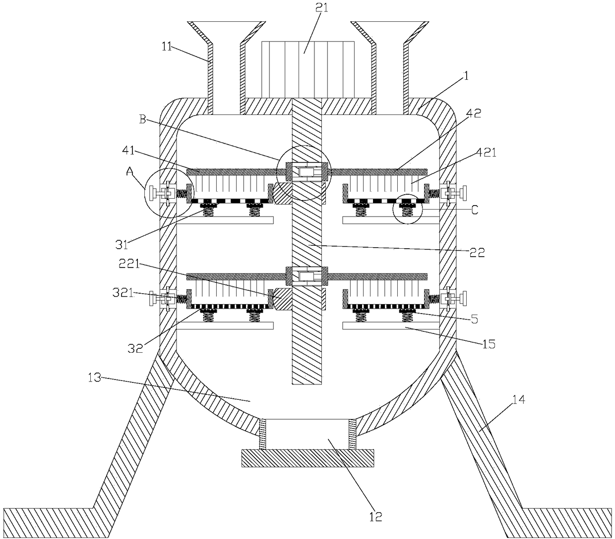 Plastic particle screening device