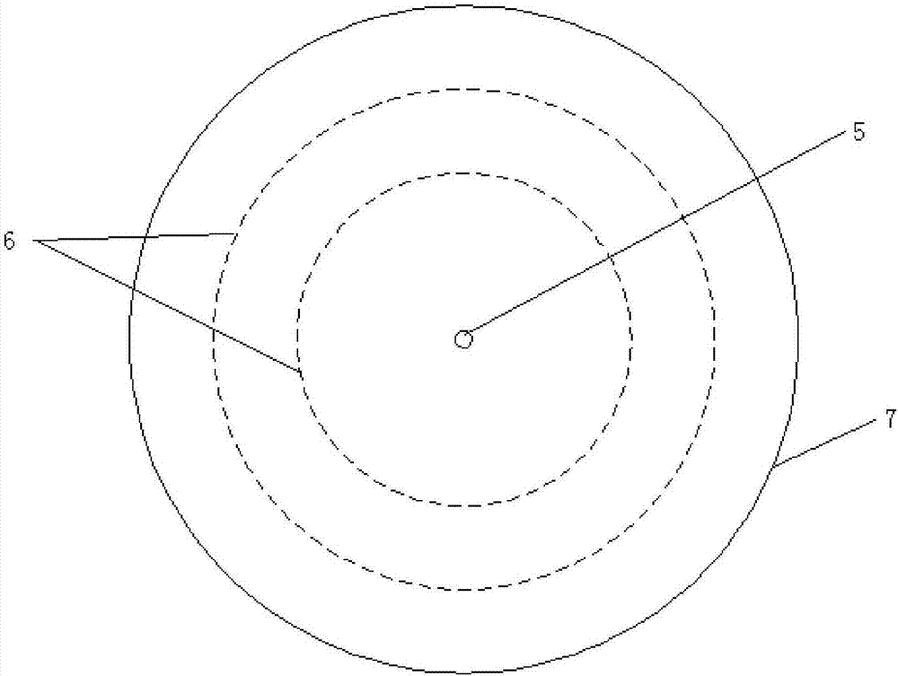 Circumferential planar jet energy-gathering cutter and application method thereof