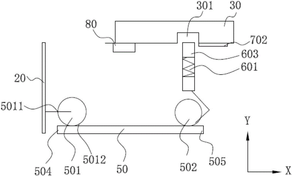 A replacement device and replacement method