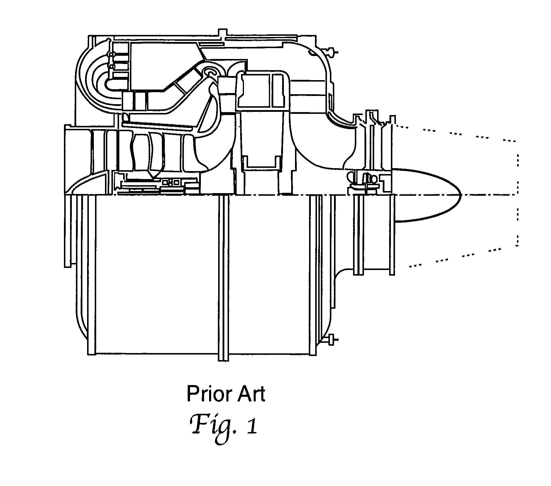 Gas turbine engine with dual compression rotor