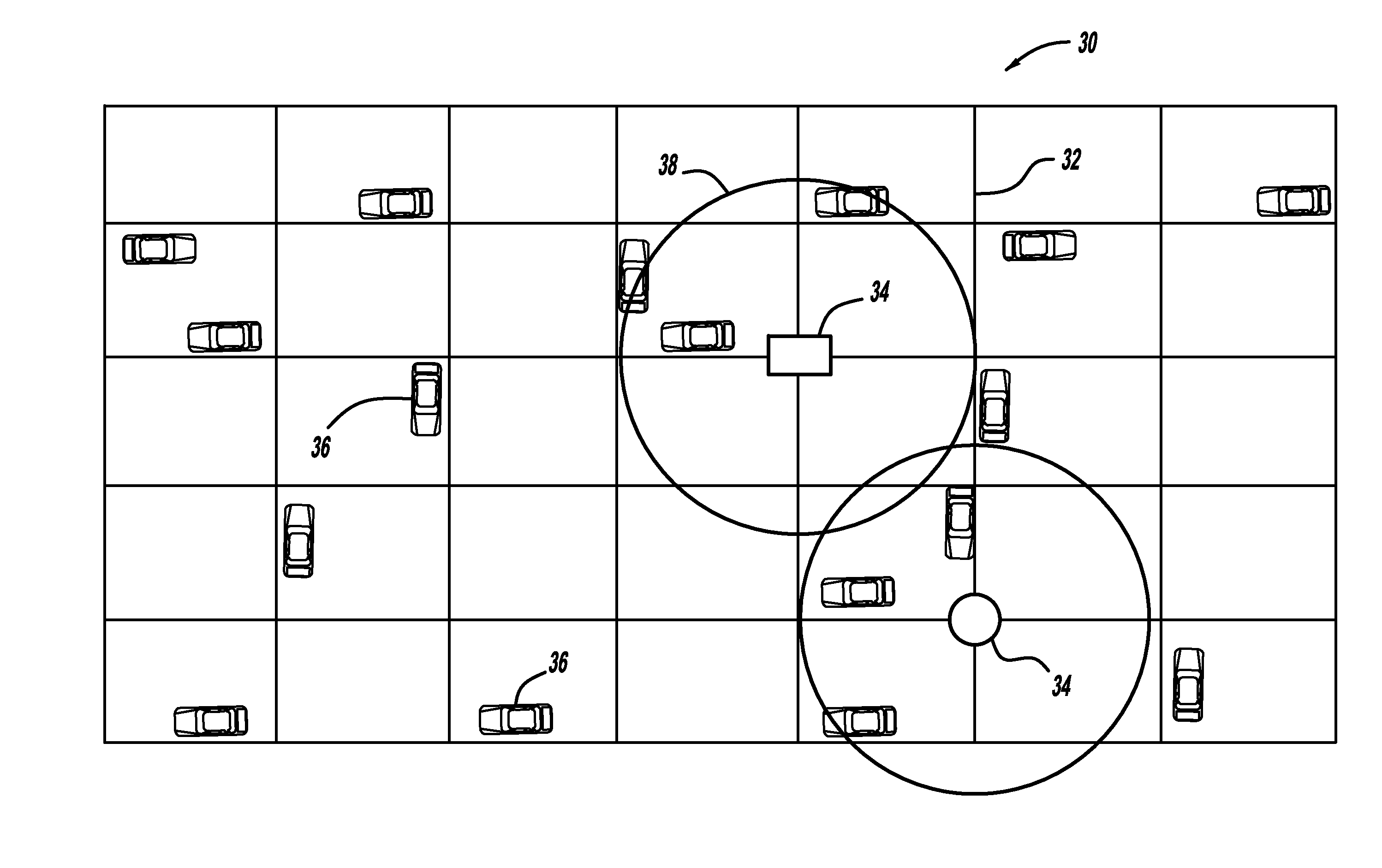 Using v2x in-network message distribution and processing protocols to enable geo-service advertisement applications