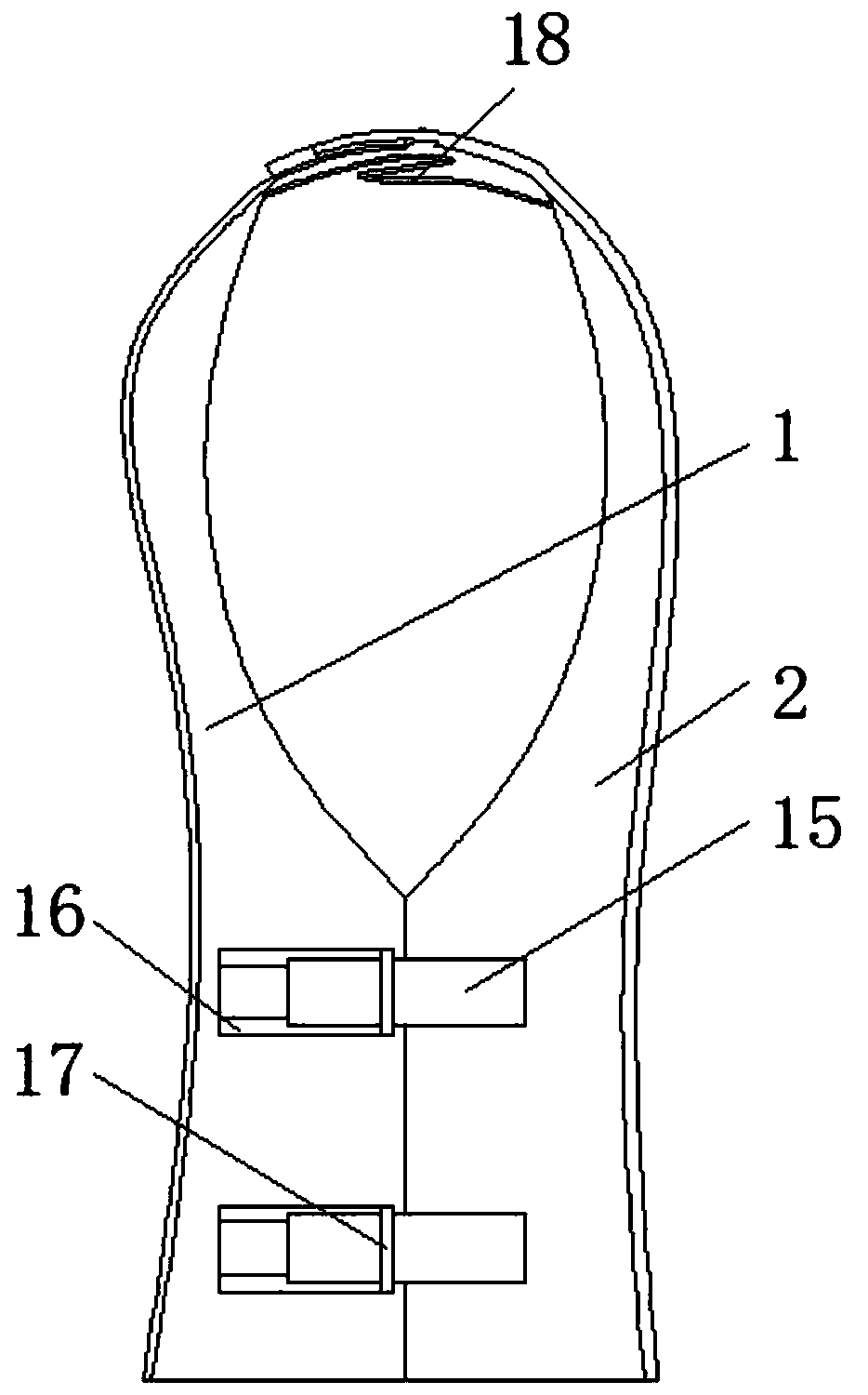 Electrothermal health care lining combined and arranged according to human physiology