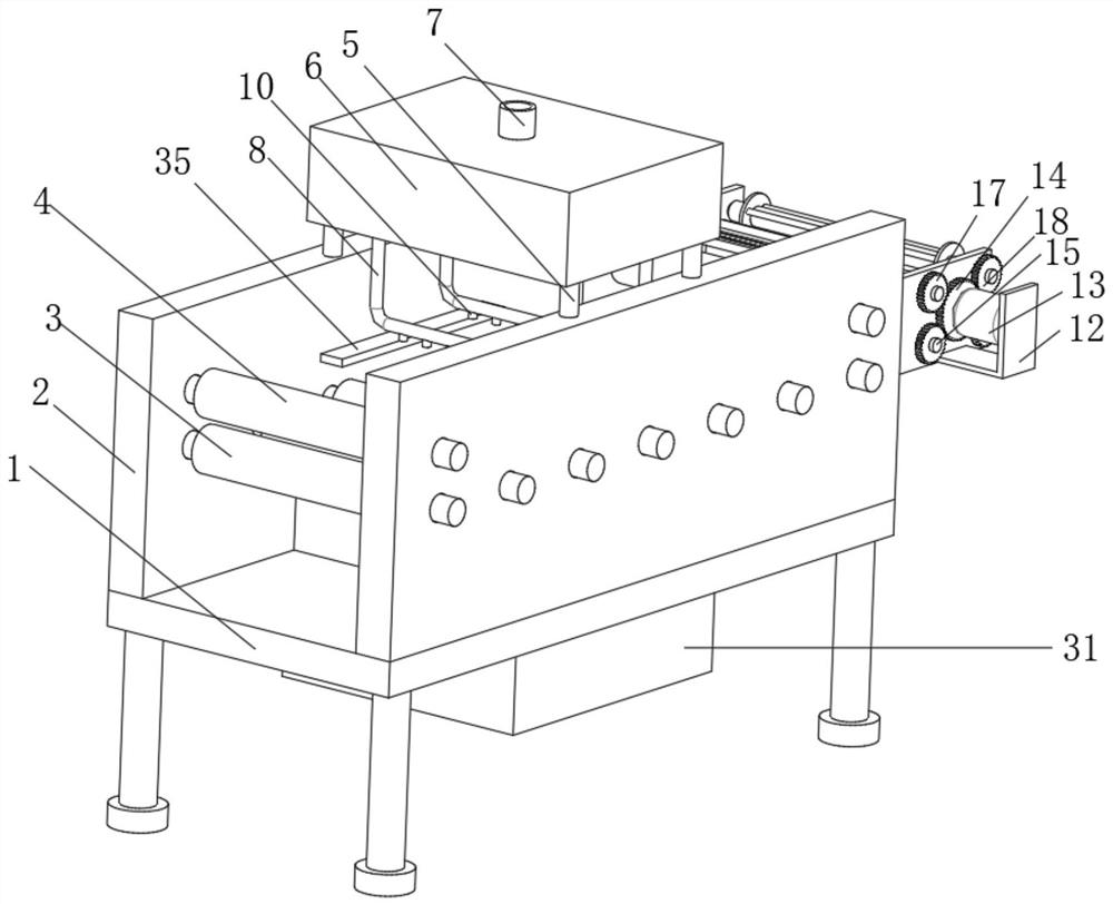 Automatic spraying equipment for cloth printing and dyeing