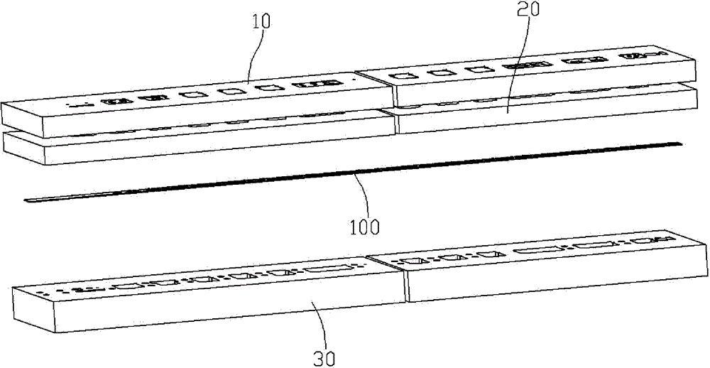 Continuous forging die