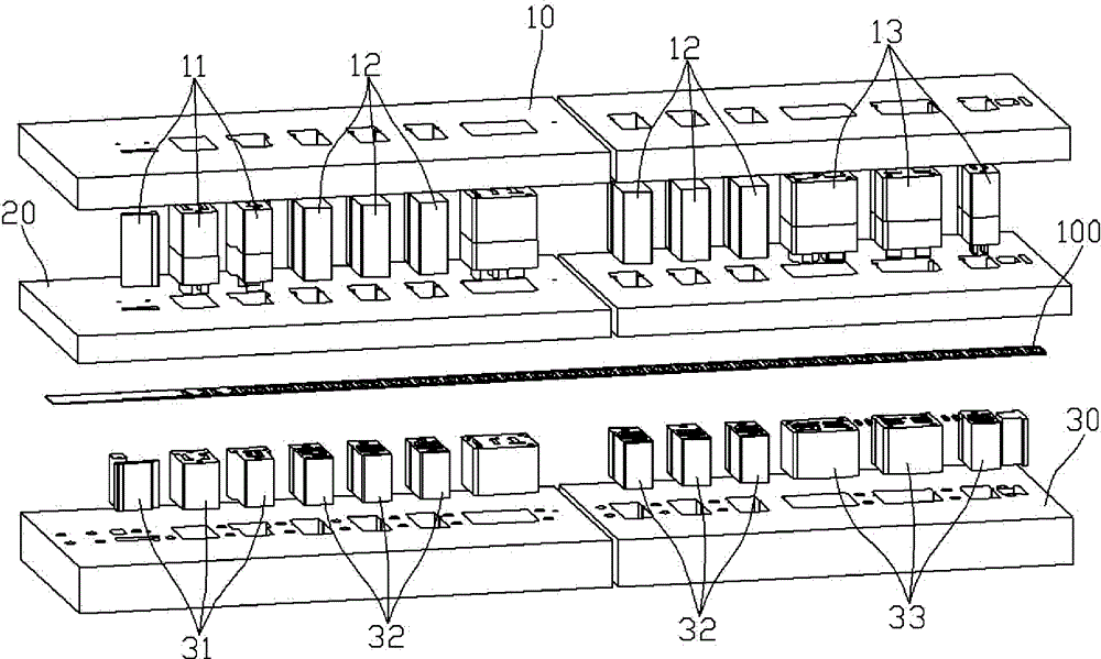 Continuous forging die