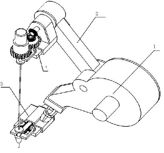 Automatic needle-feeding mechanism of medical robot